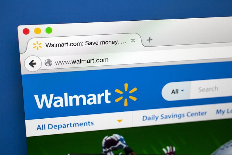 Walmart.com page shown on a computer monitor
