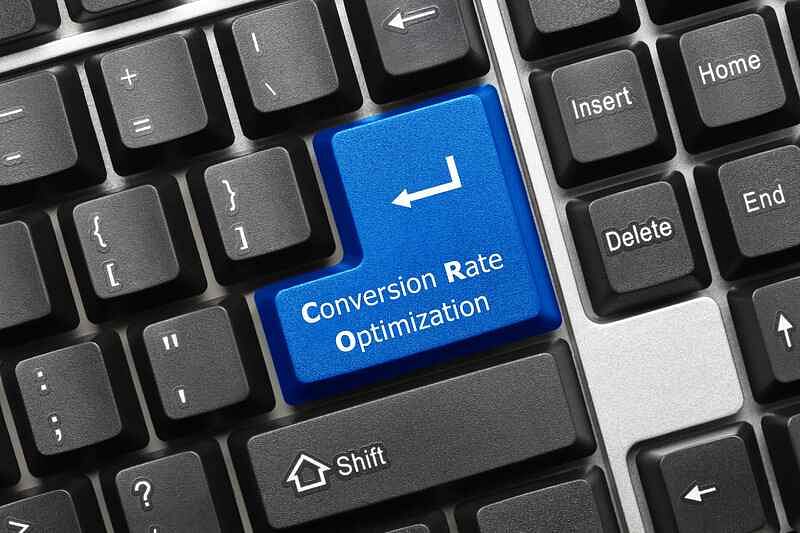 how to find conversion rate on amazon - conversion rate optimization printed on a keyboard’s blue enter button
