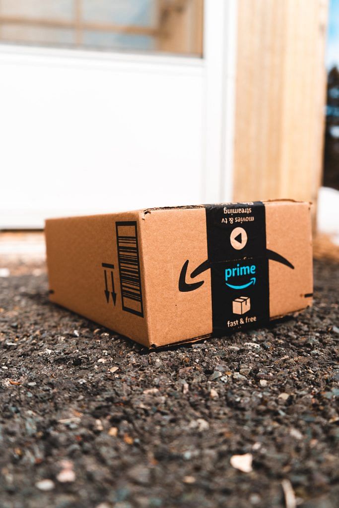Amazon package shipped via Amazon Prime, fast and free shipping
